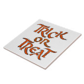 Halloween Trick oder Treat Words Fliese (Seite)