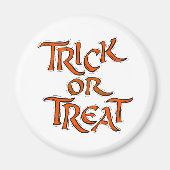 Halloween Trick oder Treat Words Magnet (Vorne)
