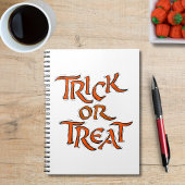 Halloween Trick oder Treat Words Notizblock