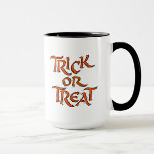 Halloween Trick oder Treat Words Tasse