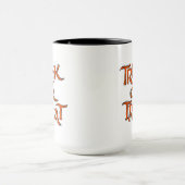 Halloween Trick oder Treat Words Tasse (Zentrum)