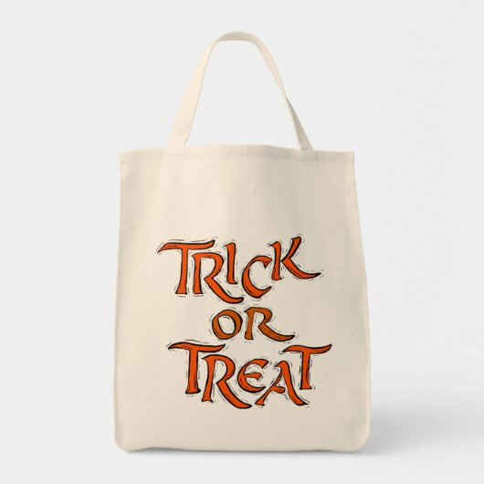 Halloween Trick oder Treat Words Tragetasche (Vorne)