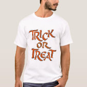 Halloween Trick oder Treat Words Unisex T-Shirt (Vorderseite)