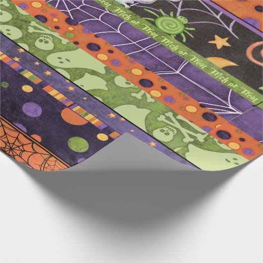 Halloween Trick oder Treat Wrapping Paper Geschenk Geschenkpapier (Ecke)