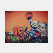 Halloween Trick oder Treaters Fußmatte (Vorderseite)