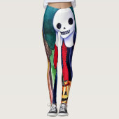 Halloween Trick oder Treaters Leggings (Vorderseite)