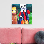 Halloween Trick oder Treaters Leinwanddruck (Insitu (Wohnzimmer))