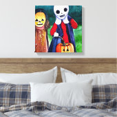 Halloween Trick oder Treaters Leinwanddruck (Insitu (Schlafzimmer))