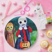 Halloween Trick oder Treaters Pappteller (Party)