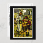 Halloween Trick oder Treaters Postkarte (Vorne/Hinten)