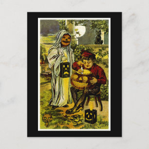 Halloween Trick oder Treaters Postkarte