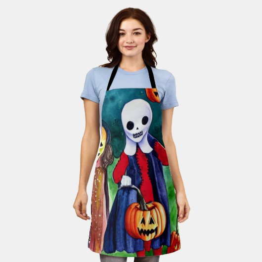 Halloween Trick oder Treaters Schürze (Getragen)