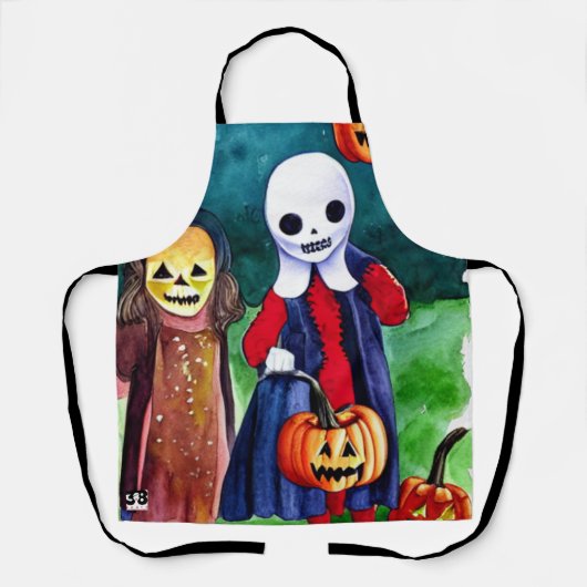 Halloween Trick oder Treaters Schürze (Vorderseite)