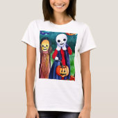Halloween Trick oder Treaters T-Shirt (Vorderseite)