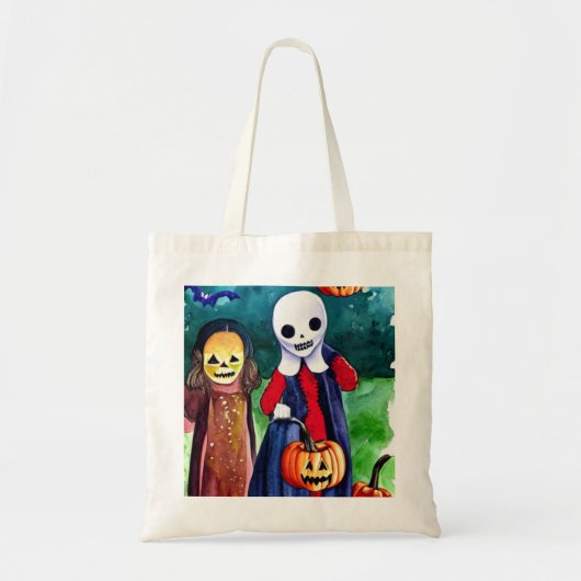 Halloween Trick oder Treaters Tote Bag Tragetasche (Vorne)