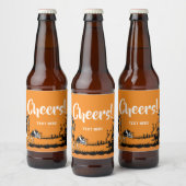 Halloween, Trick oder Treatetikett Bierflaschenetikett (Flaschen)