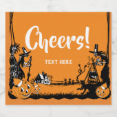 Halloween, Trick oder Treatetikett Bierflaschenetikett (Einzelnes Label)