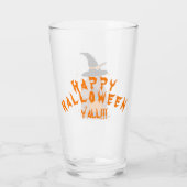 Halloween Trick-oder-Treating Armadillo Witch Texa Glas (Rückseite)