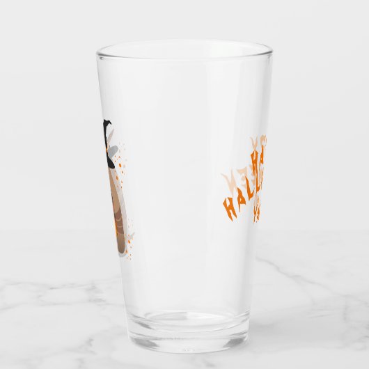 Halloween Trick-oder-Treating Armadillo Witch Texa Glas (Links)