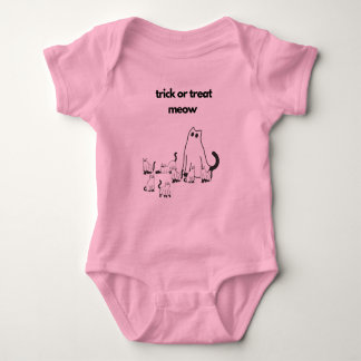 Halloween Trick-oder-Treating Cat Family Baby Outf Baby Strampler