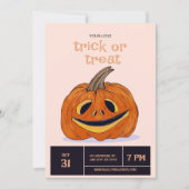 Halloween Trick oder Treatment Party, Halloween Ni Einladung (Vorderseite)