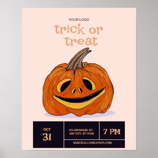 Halloween Trick oder Treatment Party, Halloween Ni Poster (Vorne)