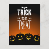 Halloween-Trick oder Treatpfade Postkarte (Vorderseite)