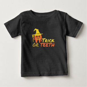 Halloween Trick oder Zähnenzahnst Baby T-shirt