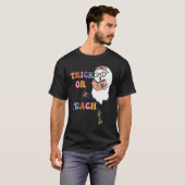 Halloween Trick Or Teach Teacher's Ghost T-Shirt (Vorne ganz)