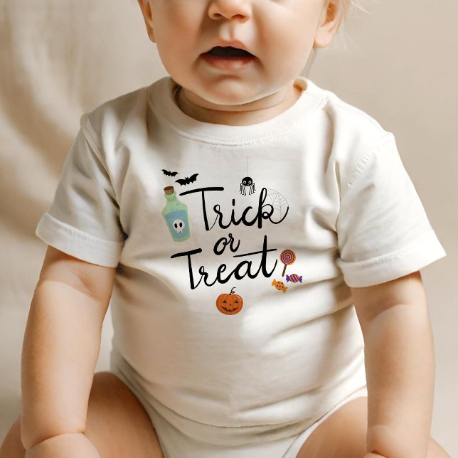 Halloween Trick or Treat  Baby T-shirt (Von Creator hochgeladen)