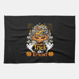 Halloween Trick Or Treat Birthday Geschirrtuch