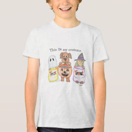 Halloween Trick or Treat Costume Tri-Blend Shirt