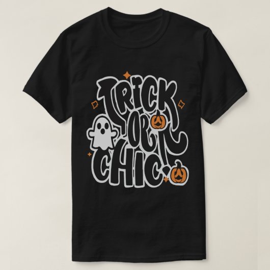 Halloween Trick und Leckerei T-Shirt (Design vorne)
