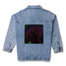 Halloween Trickster Spirit Denim Jacket