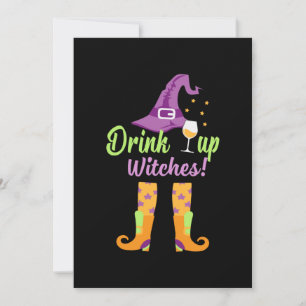 Halloween Trink Dich Fit Hexen Geburtstag Einladung