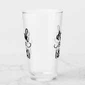 Halloween Trinken Hexen Handschrift Glas (Links)