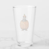 Halloween Trinkglas Taube Glas (Rückseite)