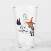 Halloween trinkt Hexen! Bierglas Glas (Rückseite)