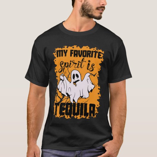 Halloween trinkt Lieblings-Tequila T-Shirt (Vorderseite)