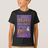 Halloween Trippy farbenfrohe Retro-Kleidung unisex T-Shirt (Vorderseite)
