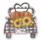 Halloween Truck         Aufkleber (Vorderseite)