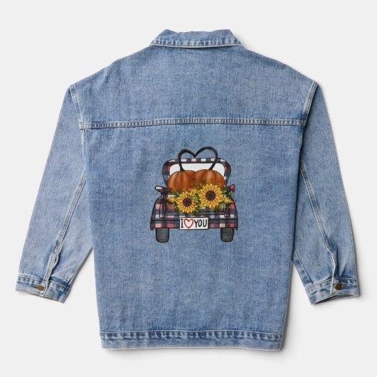 Halloween Truck Jeansjacke (Rückseite)