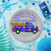 Halloween Truck Pumpkin Day Behalte Goblins Away 9 Pappteller (Party)