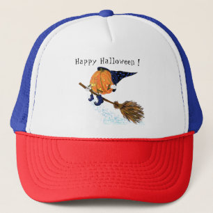 Halloween Trucker Hat Hexenkürbis Truckerkappe