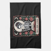 Halloween True Crime Junkie Tarot Card Geschirrtuch (Vertikal)