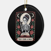 Halloween True Crime Junkie Tarot Card Keramik Ornament (Links)