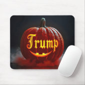 Halloween Trump Jack-o-lantern in Nebel Mousepad (Mit Mouse)