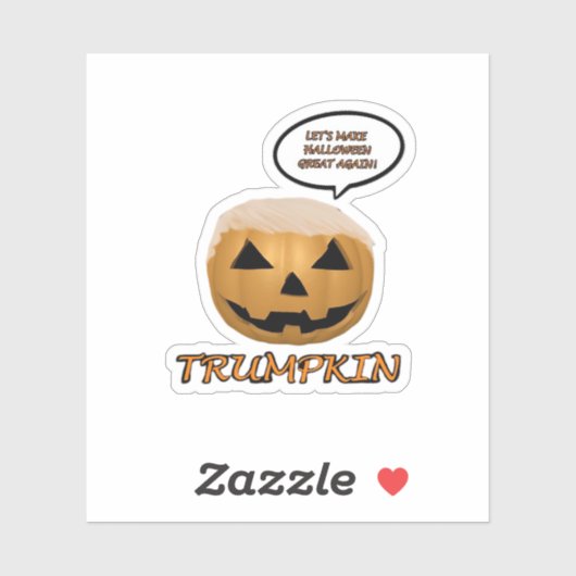 Halloween Trumpkin Angepasst Aufkleber (Blatt)