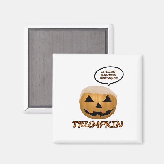 Halloween Trumpkin Angepasst Magnet (Vorderseite/Rückseite)