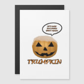 Halloween Trumpkin Angepasst Magnetkarte (Vorne/Hinten)